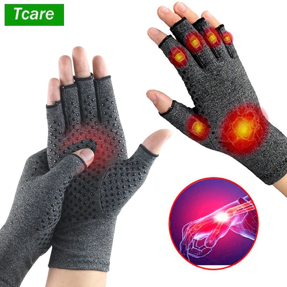 Tcare 1Pair Anti Artrite Salute Guanti Terapia di Compressione Reumatoide Dolore A Mano Poggiapolsi Sport Guanto di Sicurezza Confortevole Nuovo