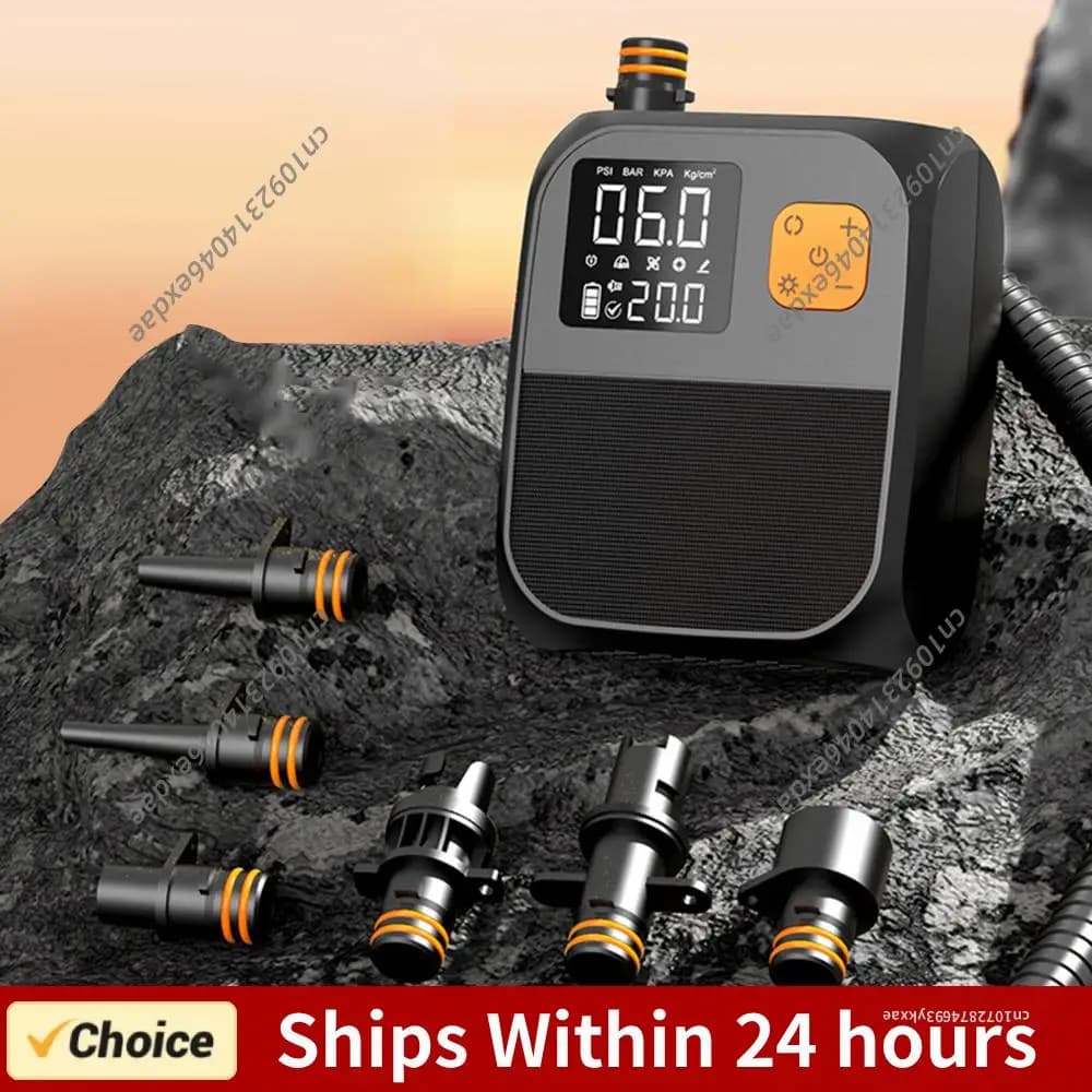 Pompa Elettrica Ricaricabile per SUP, Pompa per Stand Up Paddle Board Gonfiabile, Kayak e Barche