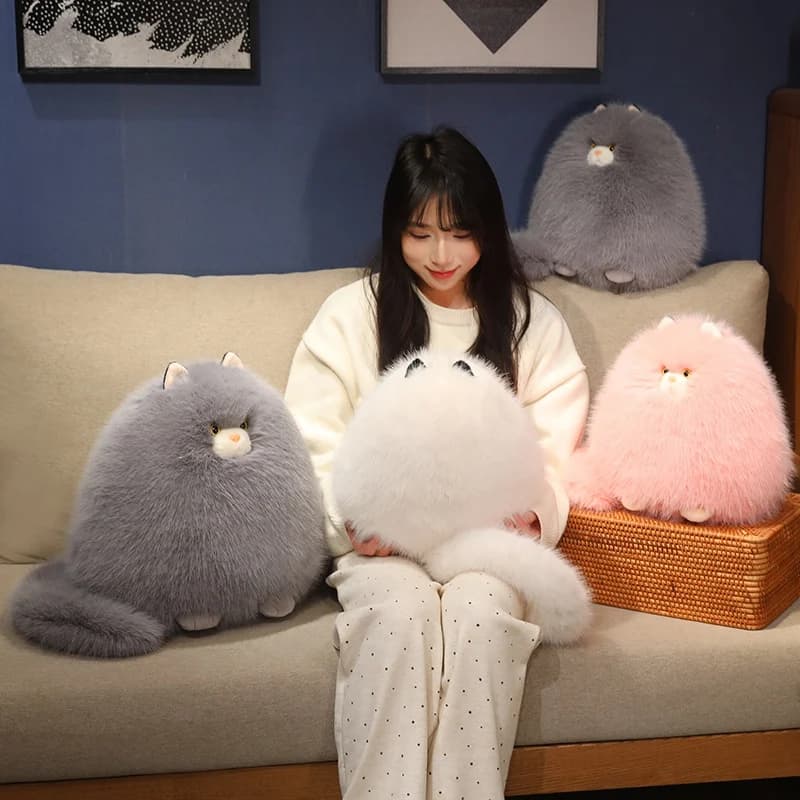 Nuovi giocattoli di peluche gatto grigio bambole di pezza gatto cuscino morbido peluche peluche bambole giocattoli regali di Natale