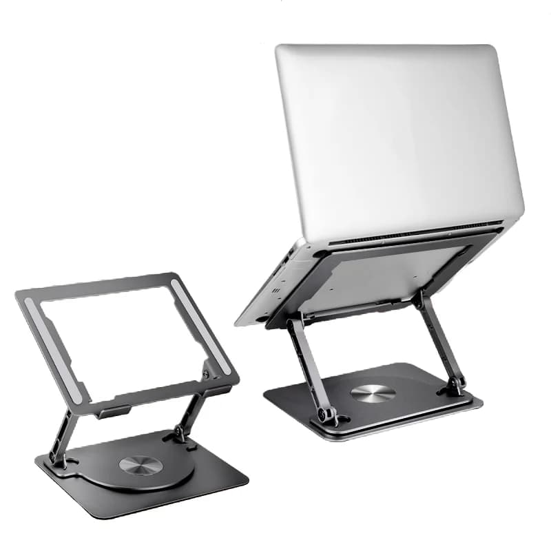 2025 Hot Sale Ergonomic Aluminum Laptop Riser Adjustable Computer Stand with Non-Slip Base for Office/Home Use
