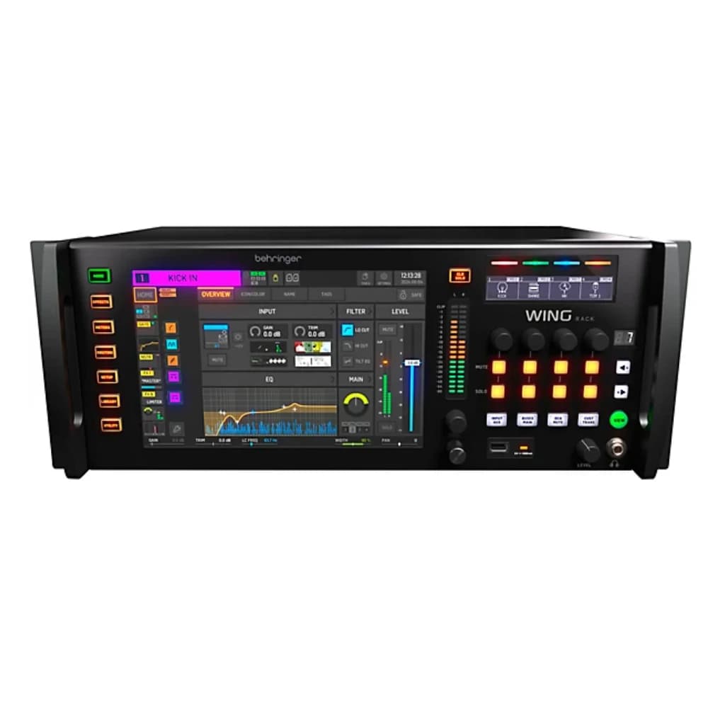 Behringer WING RACK Motore di missaggio digitale a 48 canali con montaggio su rack con 24 preamplificatori Midas PRO per sistema audio audio da palco