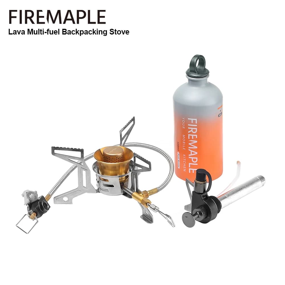 Fire-Maple Lava Multi-combustible Camping Stove, Compact for Hiking and Camping, Olive Oil and Gas Portable