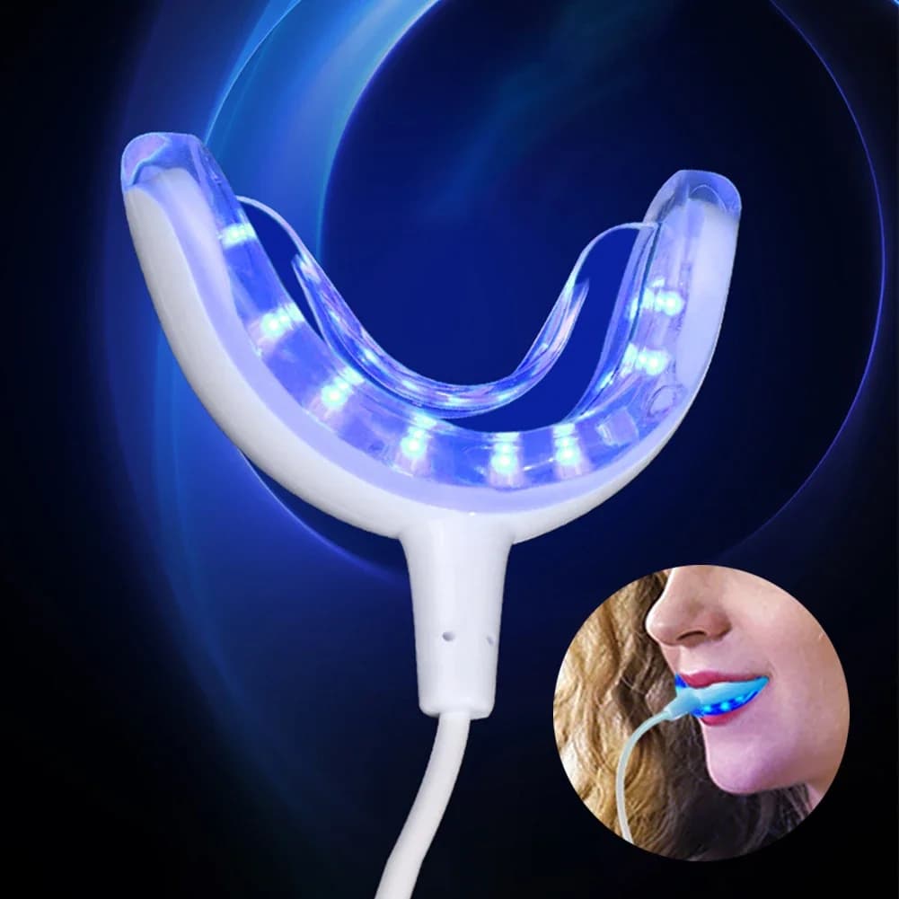 1PC Smart LED Teeth Whitening Lamp for Home Use Portable USB Charging LED Blue Light Teeth Whitening for Home