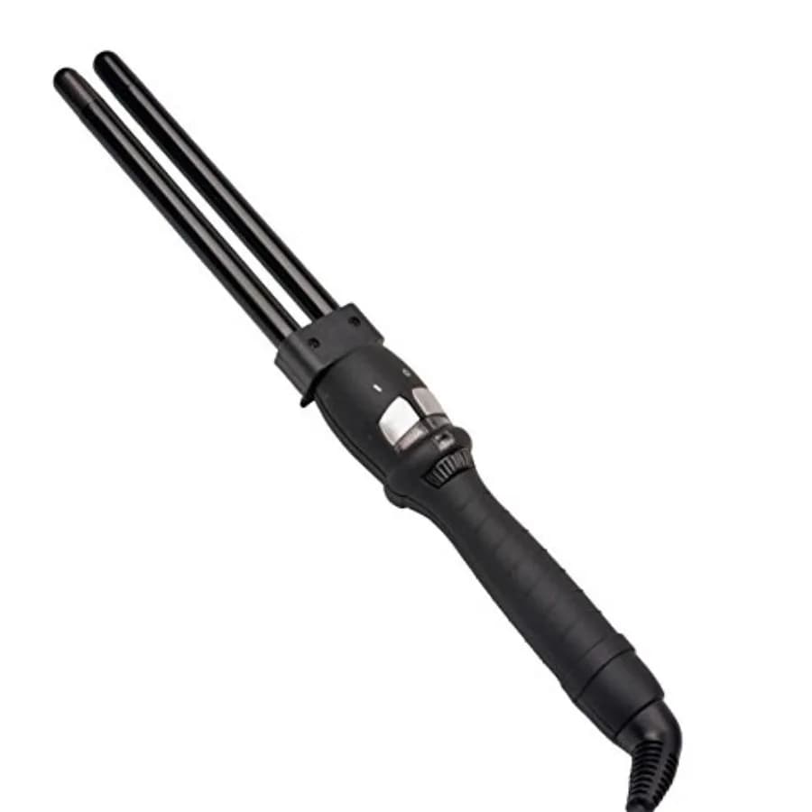 Iron Corrugated Haircuts Bigodino for Double Cane Hair 2 Barile Ionico Ondulatore for Hair Dryer Ceramic Hairstyle 16mm Folder Beach Iron Corrugated curling