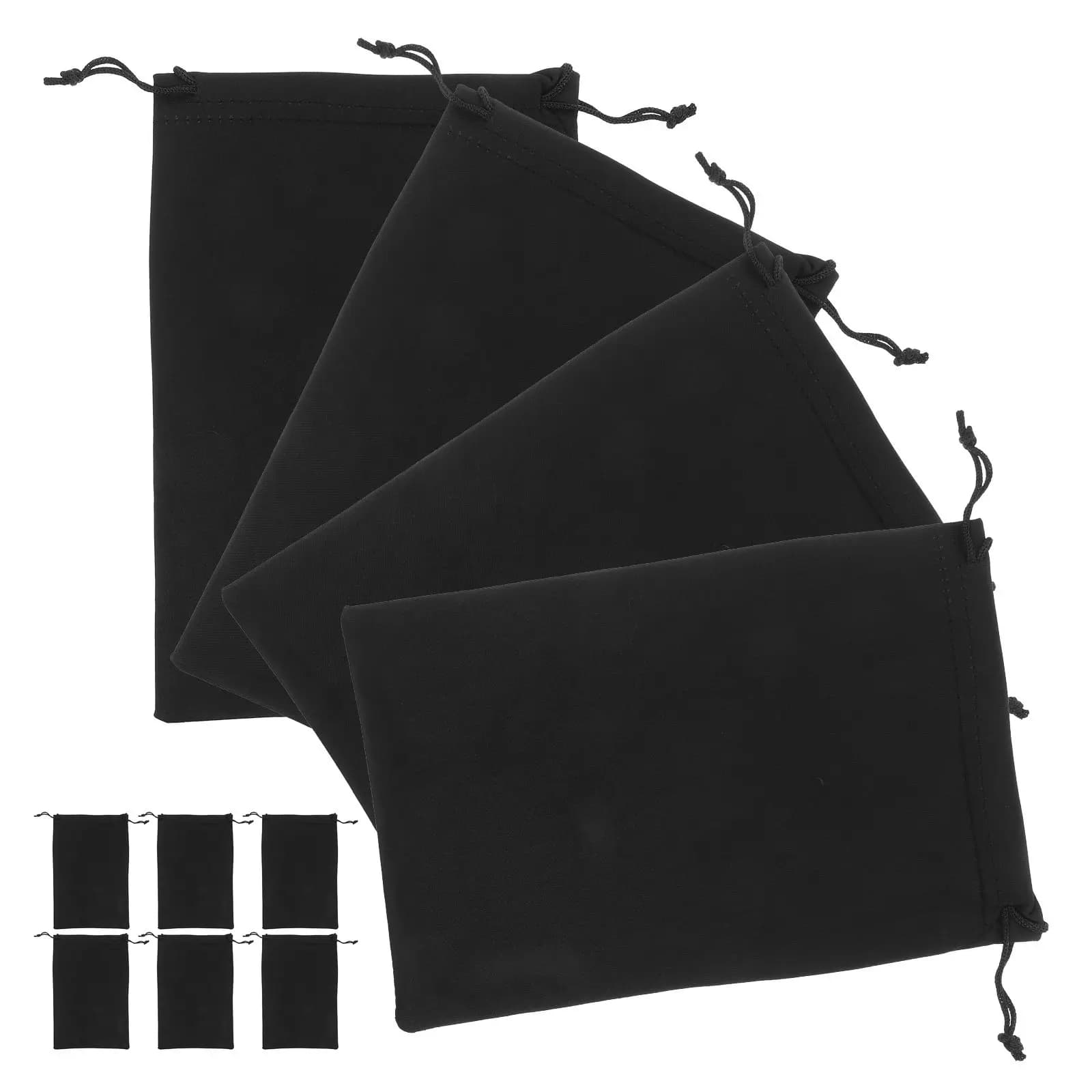 10 Pezzi Sacchetti Morbidi in Flanella per Occhiali da Sci, Custodie Anti-Graffio per la Pulizia delle Lenti, per Occhiali, Maschere da Sci, Occhiali da Vista, Lenti per Fotocamere