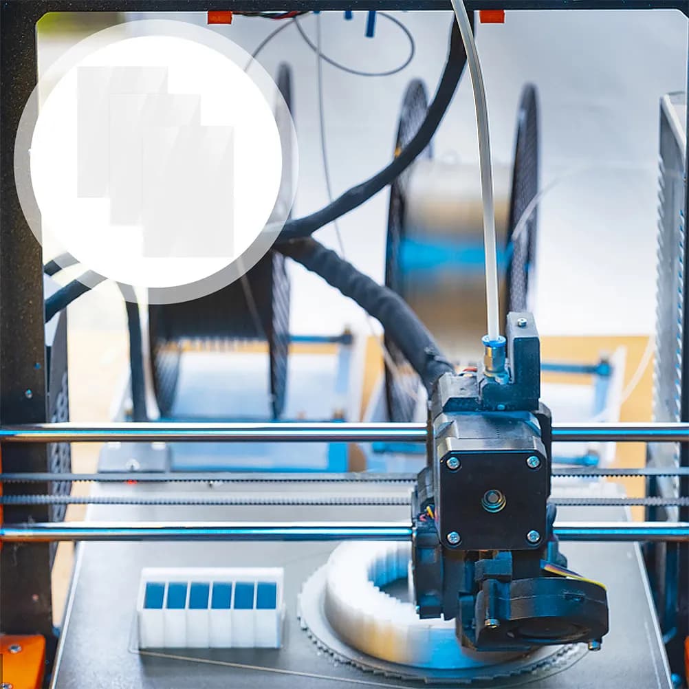6 Fogli di Pellicola FEP per Stampante 3D, Alta Trasmittanza, Superficie Liscia, Facile da Staccare, Resistente ai Raggi UV, Membrana FEP per Stampa