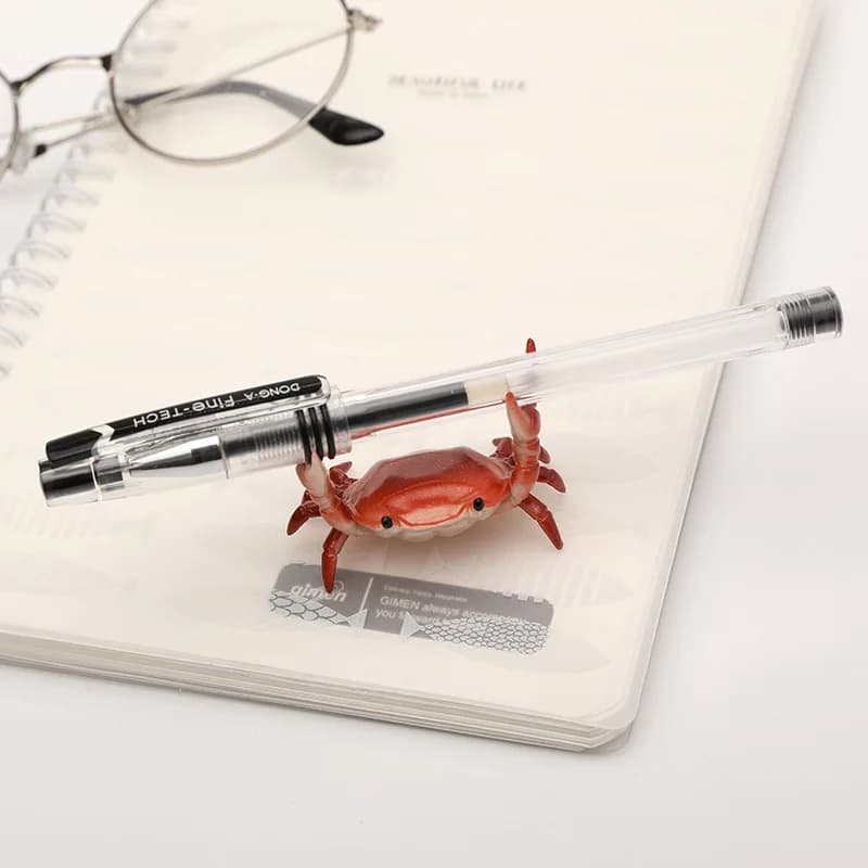 Funny crab-shaped desk pen holder as creative stationery article