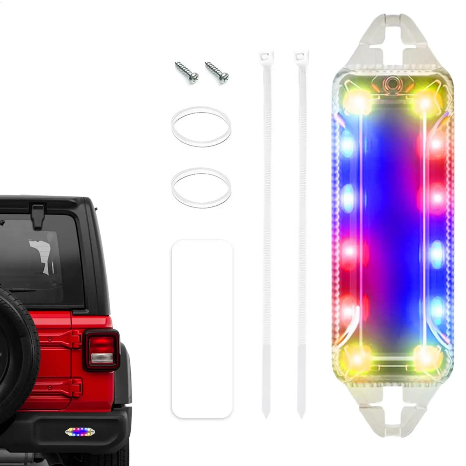 Luci stroboscopiche per veicoli Luci di avvertimento wireless Camion Lampada di sicurezza lampeggiante solare Illuminazione impermeabile per auto da bici