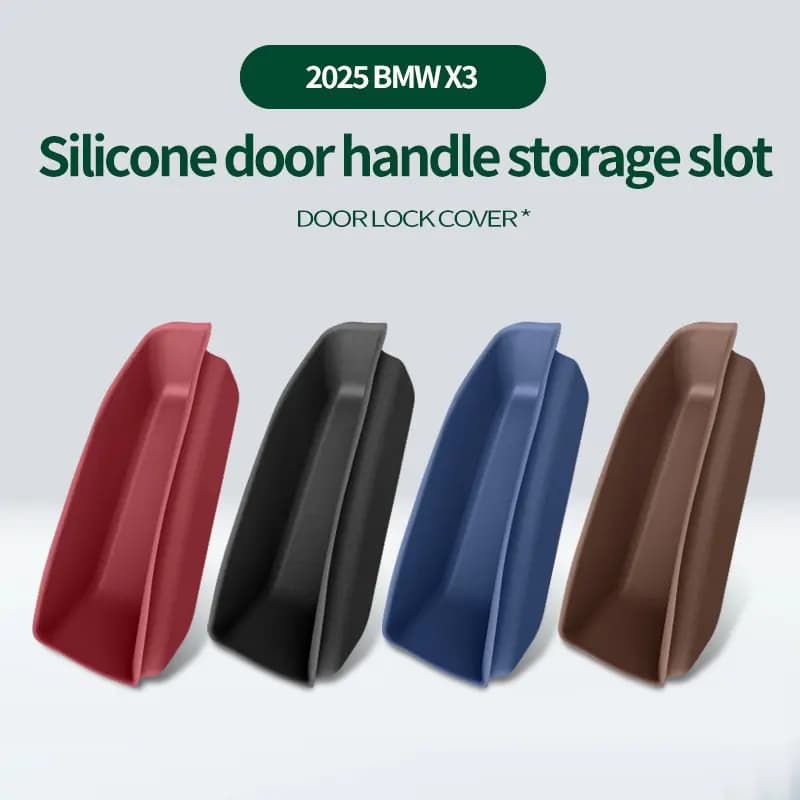 Suitable for 25 Bmw New X3 Door Handle Protective Cover Protective Cover Storage Door Slot Zerbino Accessories for car interior editing