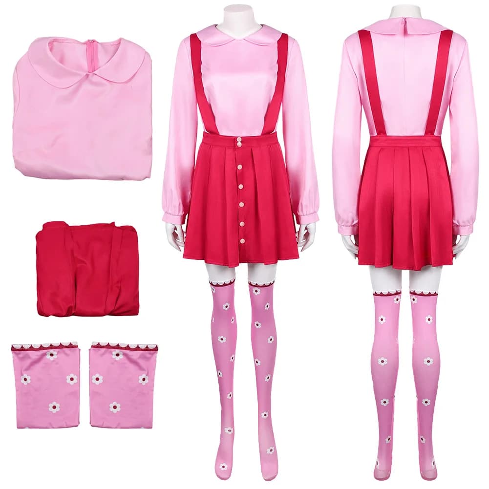 2025 Gioco TV di Teuthida Cosplay Salto Corda Gioco Ragazza Gonna Top Panno Ognissanti Festa di Carnevale Gioco di Ruolo Abiti Vestito Per Le Donne