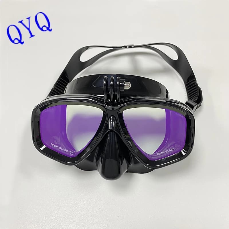 Professional diving glasses are suitable for small sports camera GoPro, completely dry underwater mask