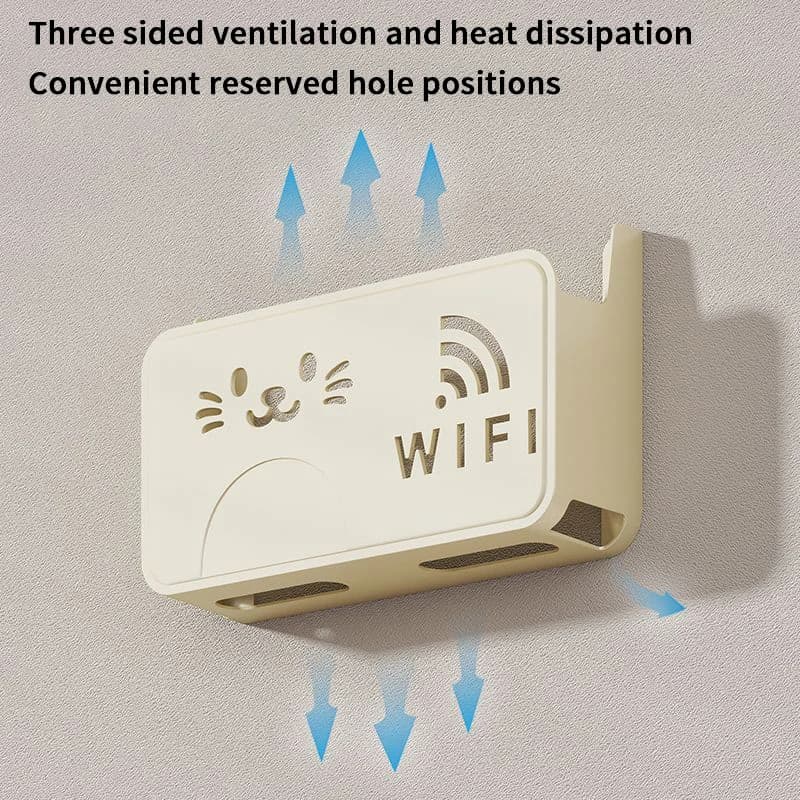 New router WiFi wireless storage box sitting area decoration Wifi wall TV set-top box rack power cord organizer