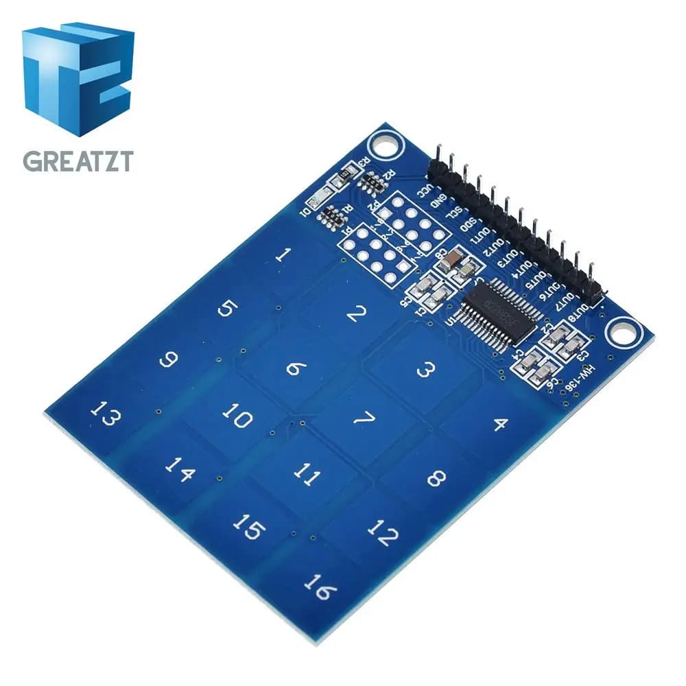 GREATZT TTP229 16 Channel Digital Capacitive Switch Touch Sensor Module For Arduino