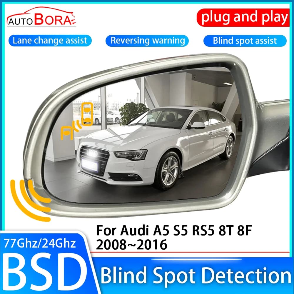 ZhuCamX Car Blind Spot Detection System BSD BSA Sensor Drive Rear Mirror Monitoring for Audi A5 S5 RS5 8T 8F 2008~2016