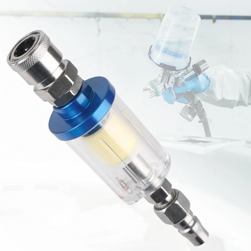Clear Water Trap Air Brush Kit Filter Painting 1/4 Inch Thread Aerograph Compressor Tool Moisture Separator Oil Agricultural Set