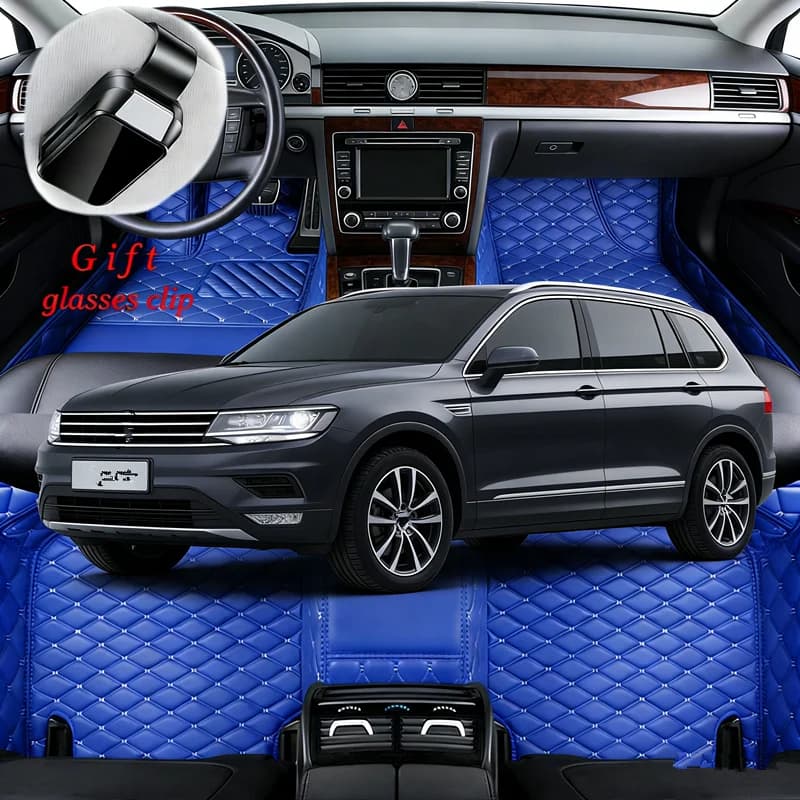 Tappetini Auto Impermeabili Personalizzati per Volkswagen Tiguan SUV 5N 2009-2019, Accessori Auto, Coperture per Tappeti, Guida a Sinistra/Destra