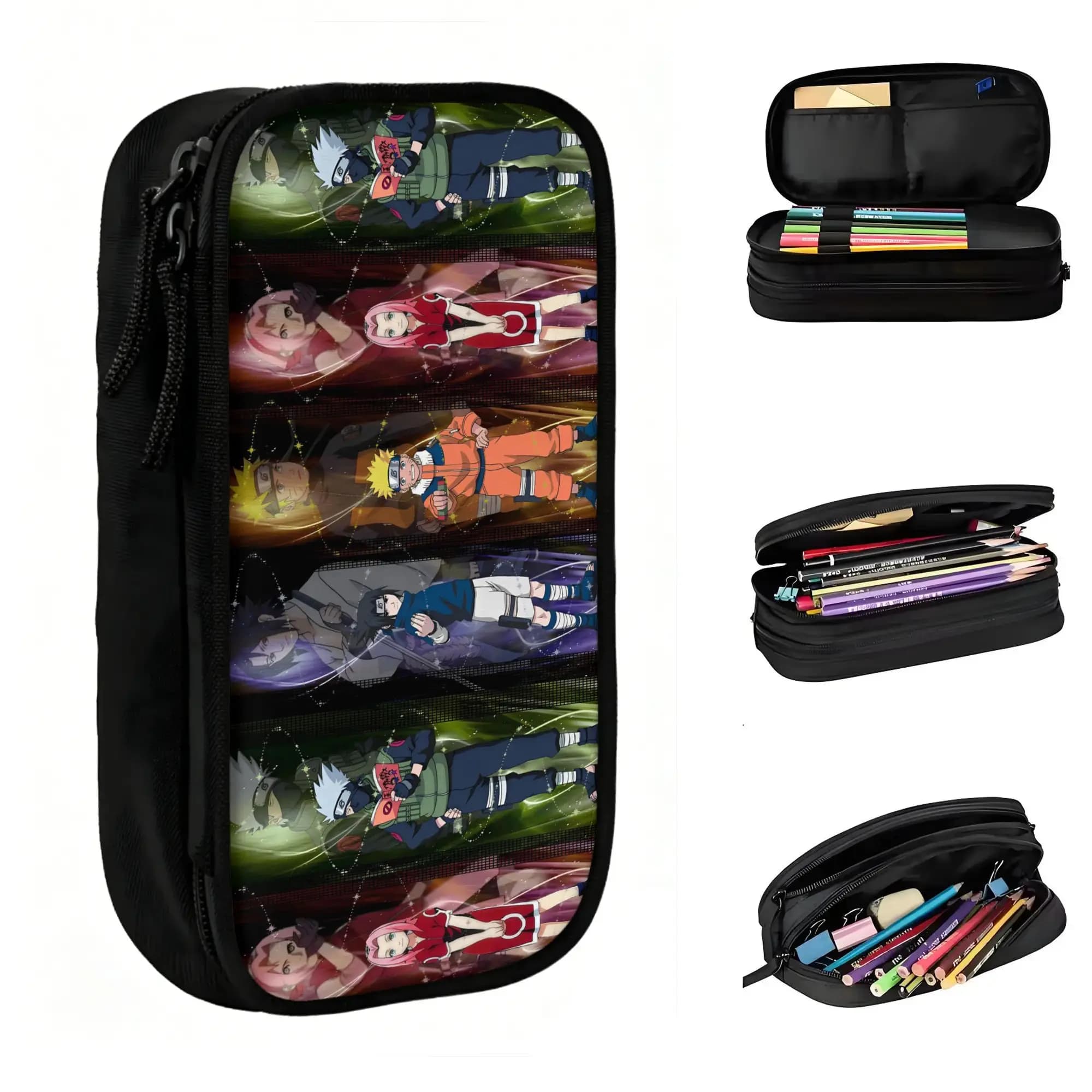 Custom U-Uchihaes Sasuke Hot Comic Japan Kawaii Pencil Case Boys Girls Large Capacity Pencil Bag Students Stationery