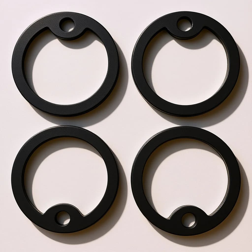 Silenziatori per etichette per cani militari da 4 pezzi Coperture rotonde in silicone per la riduzione del rumore Protezioni per etichette per collare di cani