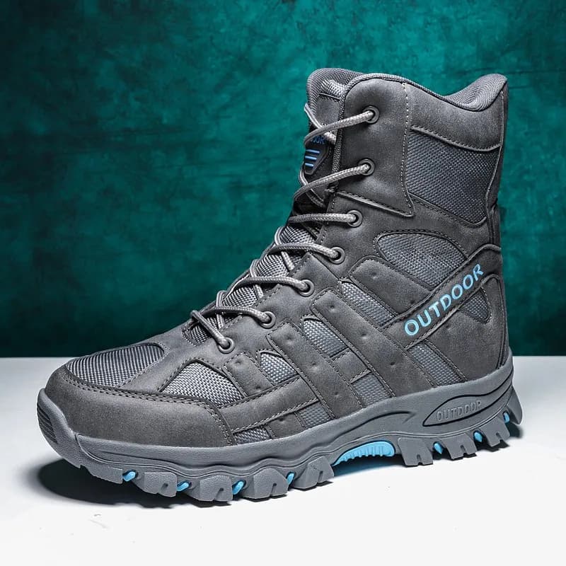 High Quality Men's Brand Hiking Shoes Anti-slip Outdoor Desert Combat Men's Boots High Top Trekking Climbing Boots Work Shoes
