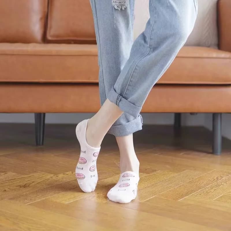 5 paia di calzini alla caviglia per bambini – Calzini a righe bianche e nere, traspiranti, per ragazzi e ragazze, per scarpe da ginnastica e per la scuola