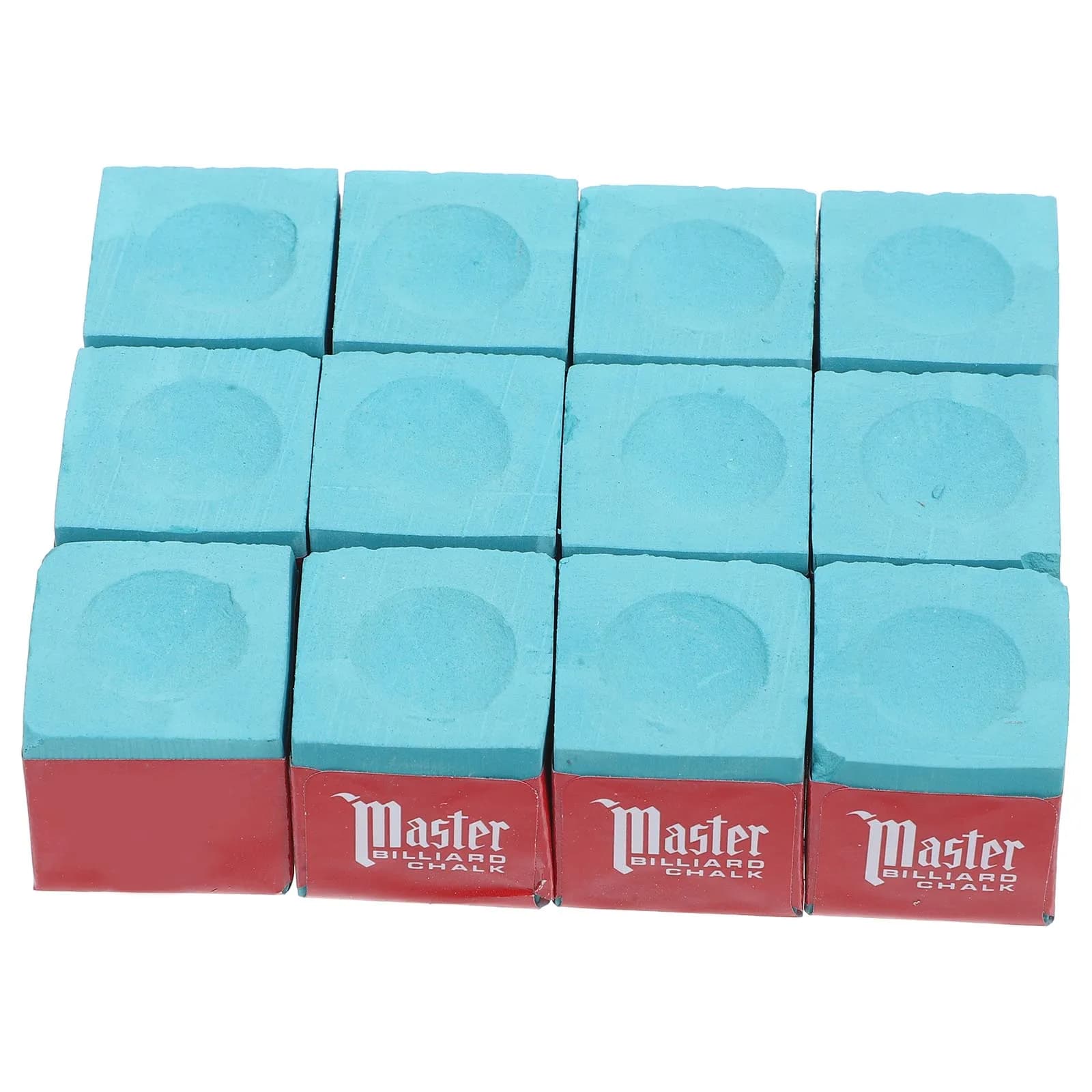 12 pezzi di gesso da biliardo professionale liscio non agglomerante stecca in polvere per pulire accessori da biliardo per errore di attrito da tavolo