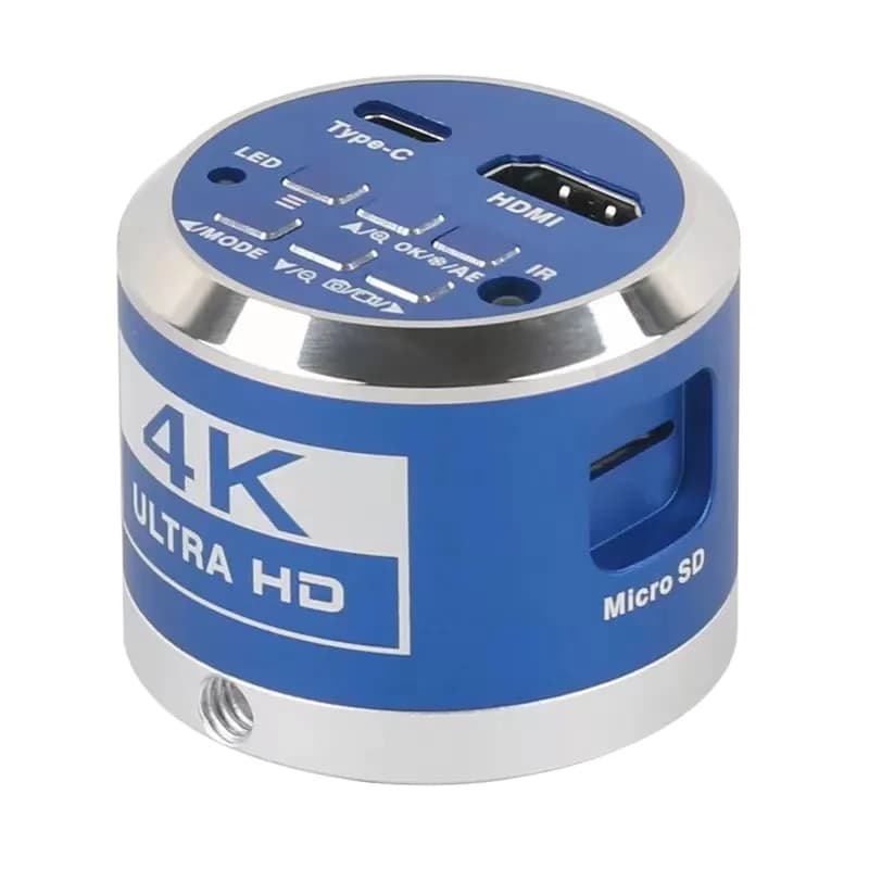 Fotocamera per microscopio trinoculare USB CMOS True 4K HD da 1/1,8 pollici per la riparazione di telefoni cellulari