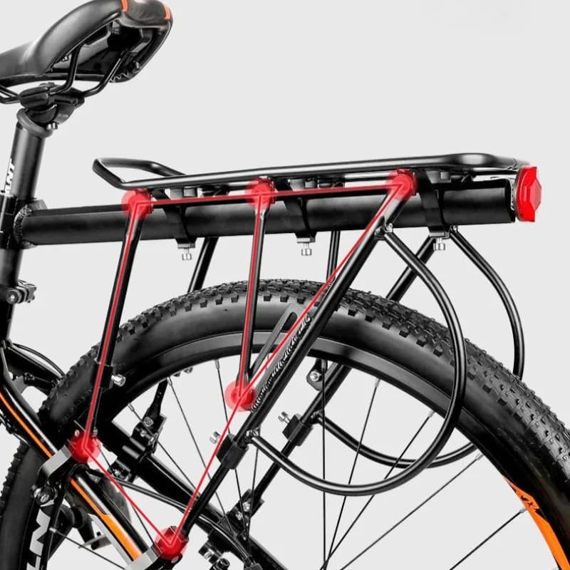 Bike Rear Seat Rack Aluminum Alloy Thickened Load-bearing Stability High Adjustable Bicycle Luggage Carrier Bicycle Accessories