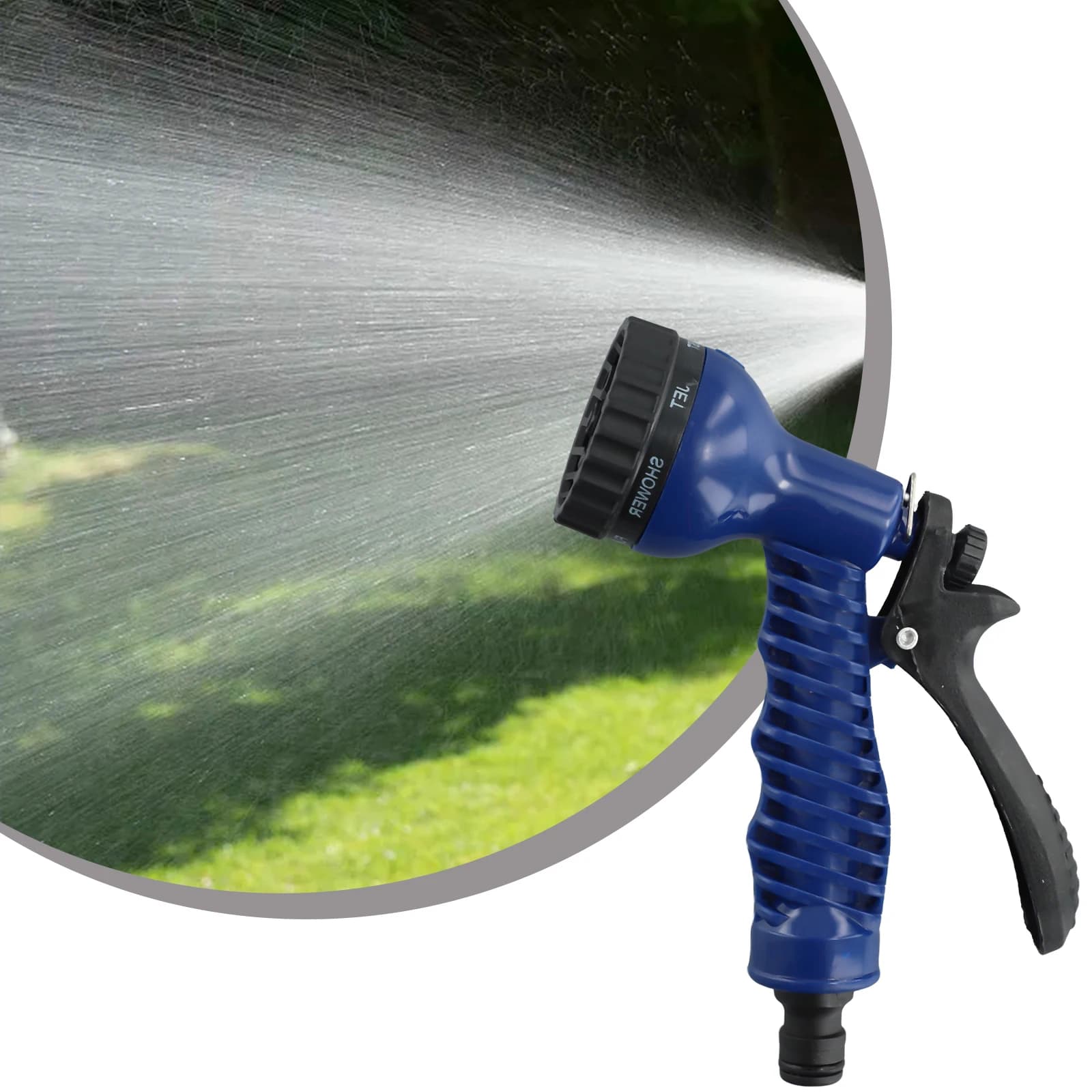 Innovative Sprayer for High Pressure Garden Pipe with 7 Multipurpose Skins for Cleaning and Irrigation