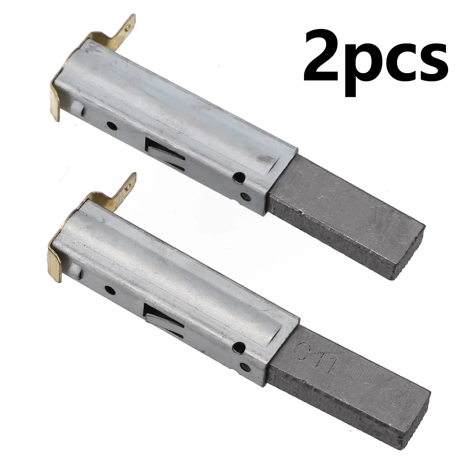2-piece carbon engine brush holder for industrial vacuum cleaner 30L 60L 80L 90L Wear resistant graphite + iron material