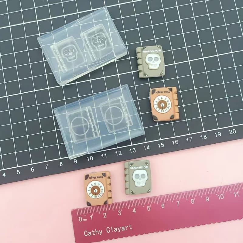 Stampo in silicone fai-da-te per mini libro per casa delle bambole in argilla ceramica polimerica