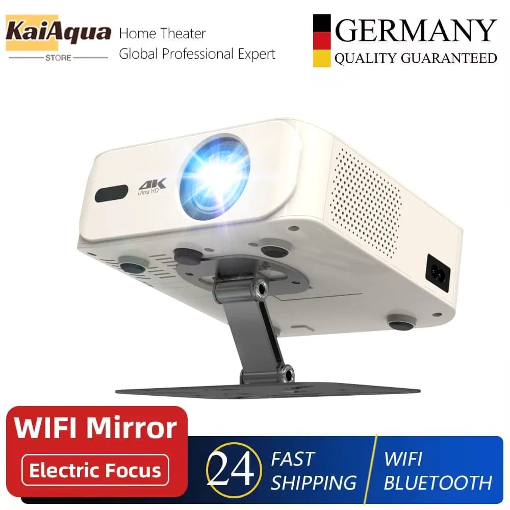 Proiettore 4K UHD 35000 lumen Android WiFi 6 BT5.2 Native1080P Proiettore cinematografico Home Theater Full HD Messa a fuoco automatica Proiettore intelligente