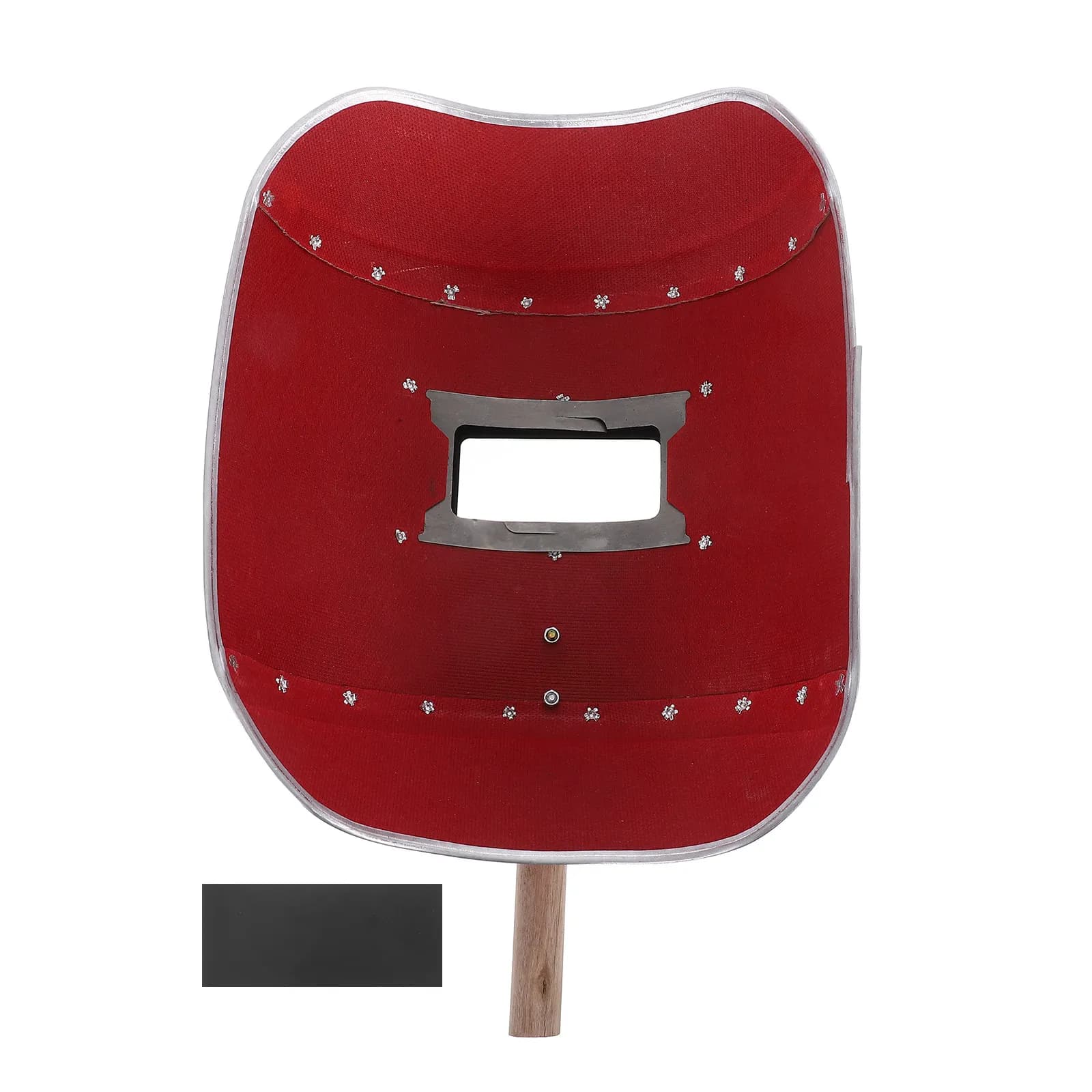 Maschera per Saldatura Portatile Professionale in Alluminio, Legno e Carta, Lente ad Alta Trasparenza, Schermo Facciale per Saldatore per Saldatura ad Arco