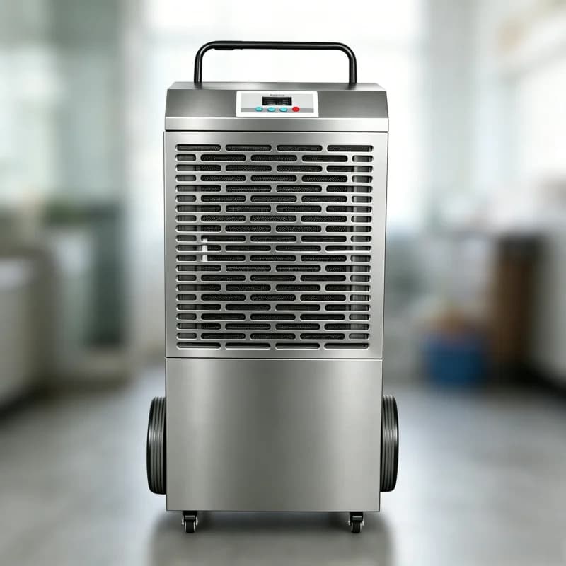 Industrial Portable Dehumidifier 90L/D Mobile Commercial Warehouse Basement Air Dryer Humidity Control Machine with Wheels