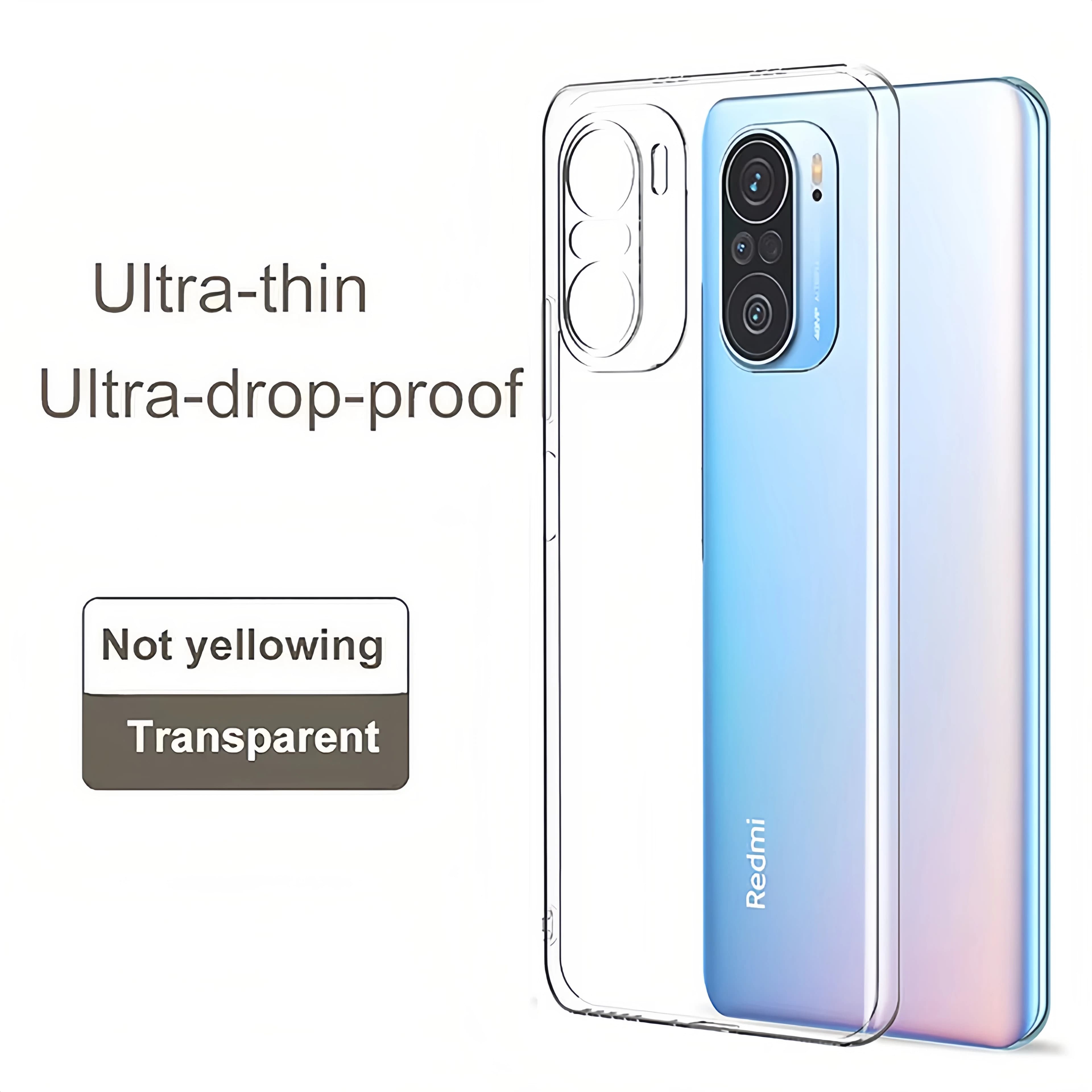 Custodia morbida trasparente ultra sottile per Xiaomi Poco F8 F7 Ultra C85 C71 X7 M7 M6 F6 X6 X5 X4 X3 NFC GT Pro F5 Custodia trasparente in TPU