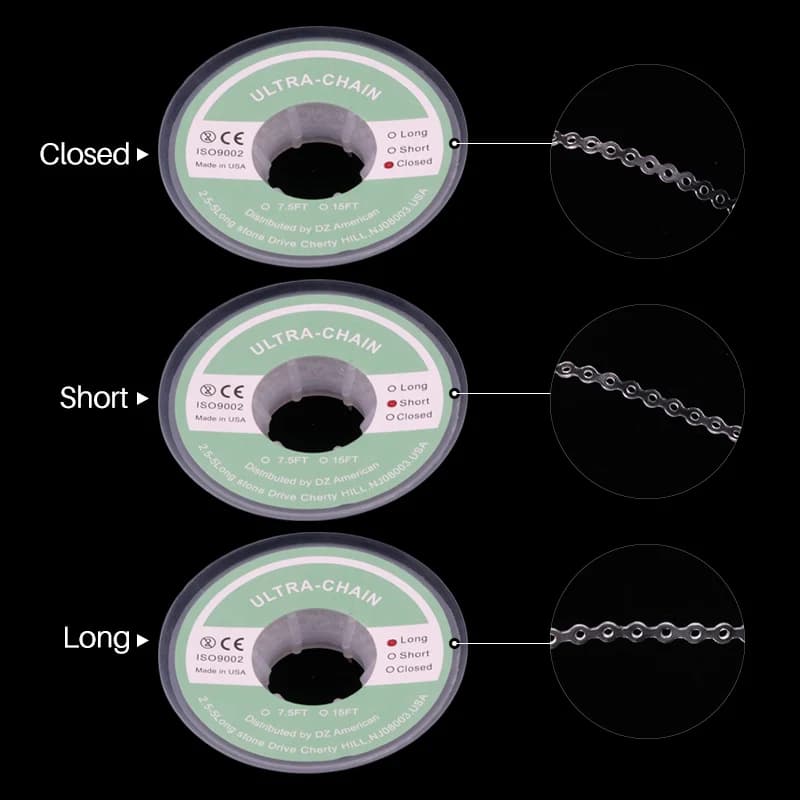 1 Rotolo di Elastici Ortodontici in Gomma Colorata, Catena Elastica Lunga e Corta, Materiali Ortodontici Dentali