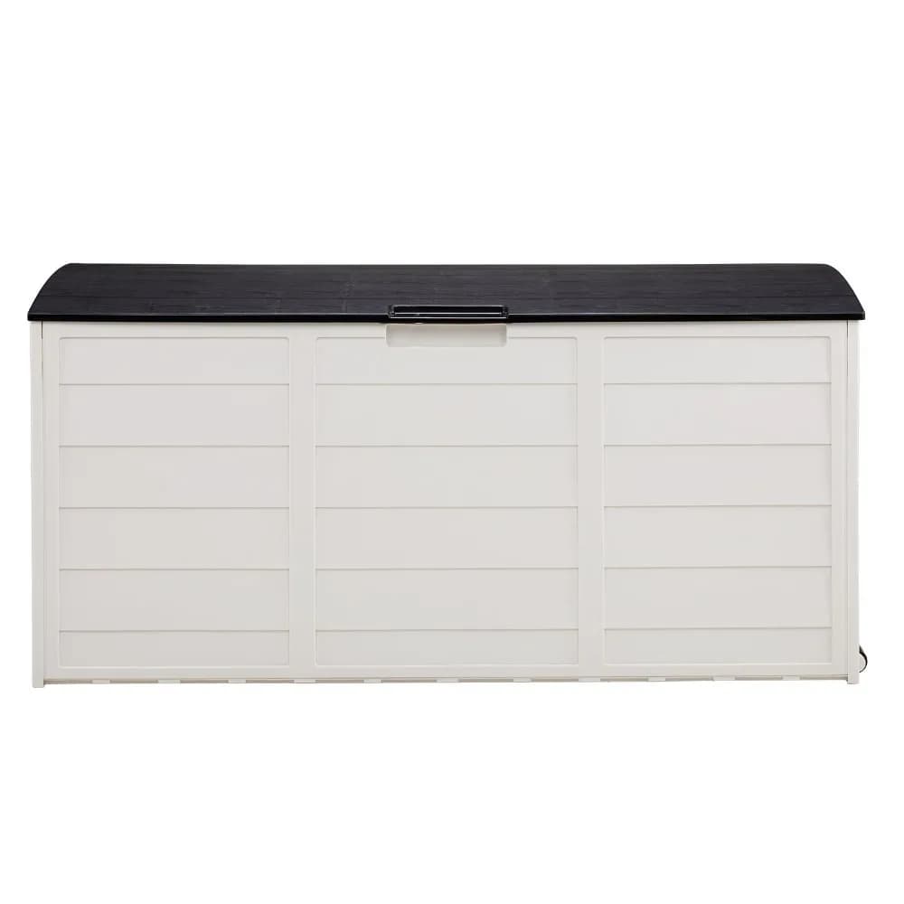 75gal 280L Outdoor Garden Plastic Storage Deck Box Chest Tools Cushions Toys Lockable Seat，Outdoor deck box: Lockable packaging delivery box, outdoor storage box