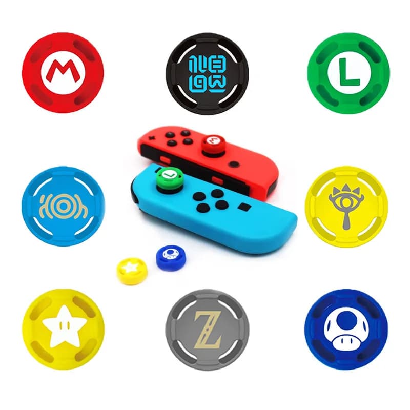 Copri Joystick in Silicone, Impugnature per Pollice per Nintendo Switch/Switch Lite, Protezione per Joystick, Copri Maniglia