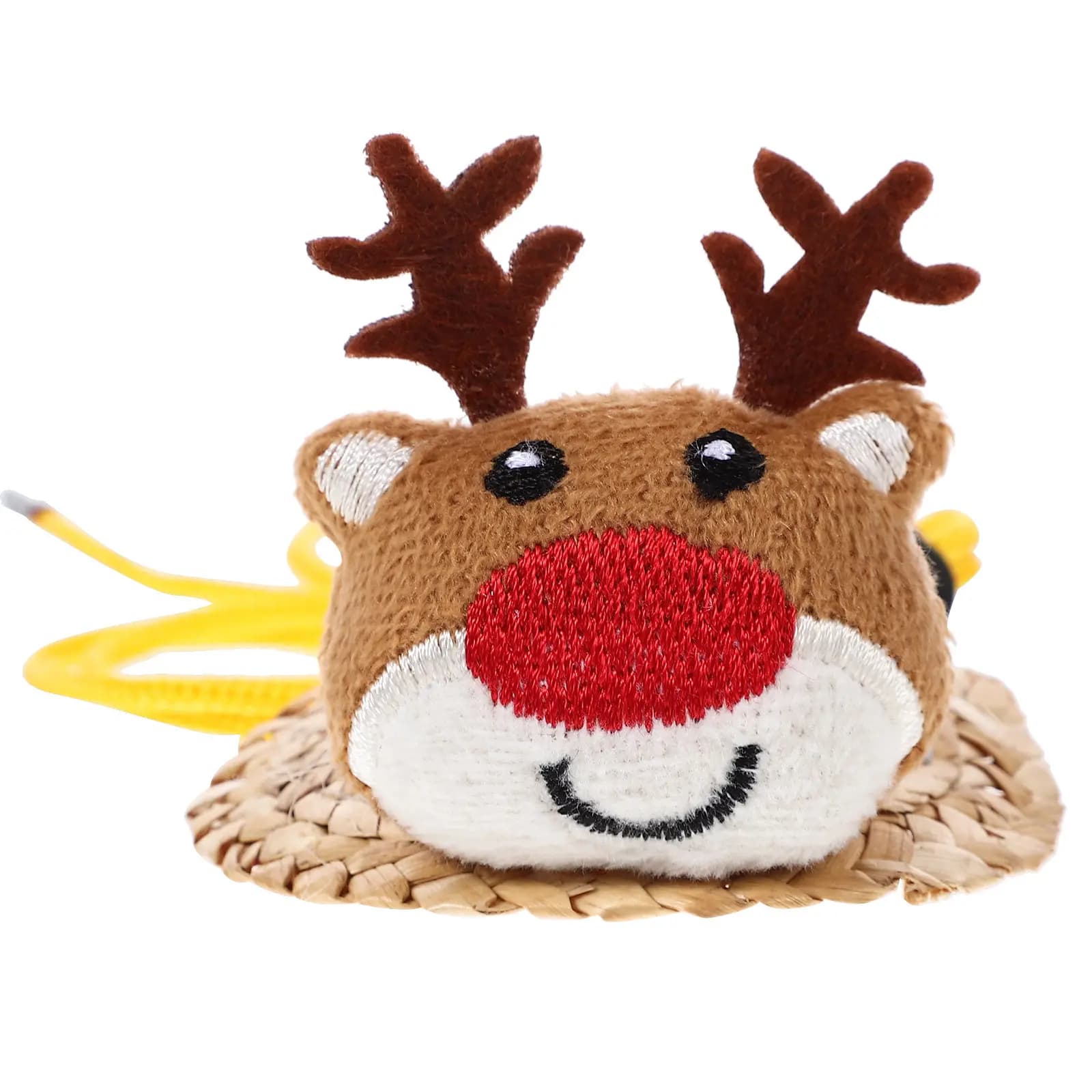 Cappello di Natale per Piccoli Animali, Berretto Regolabile in Cotone per Criceti, Accessorio Fotografico per Animali Domestici, Cappello Cartoon per Criceti