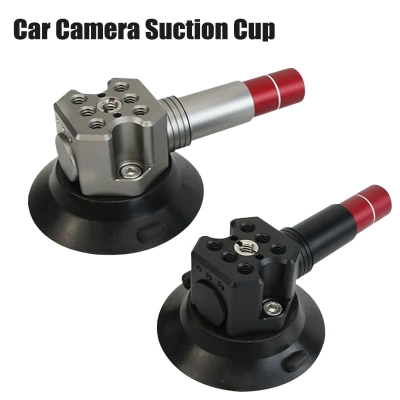 Suction cup holder for 3, 4.5 and 6 inch car camera, 360° rotation ° Adjustable support for Phone and Camera to Mount on Car Windshield for Gopro and DSLR cameras
