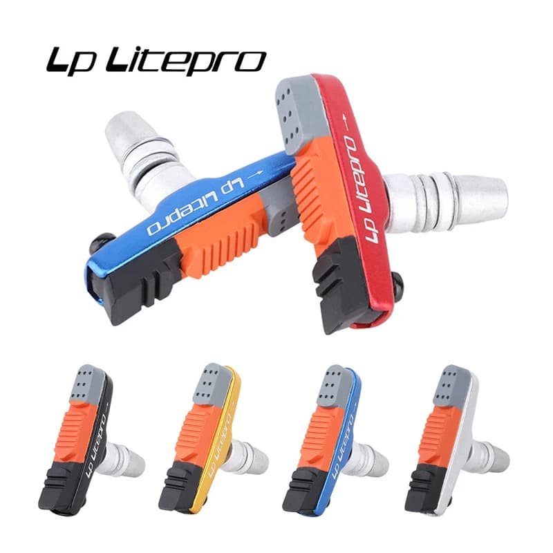 LP Litepro Pastiglie Freno Per Bicicletta Pieghevoli Per DAHON 412/P8 Gomma Resistente All'usura BMX 451 20 pollici Bici V Scarpe Freno Pastiglie