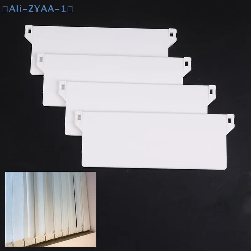 diZYAA-1 di10 Pieces 127mm Plastic Base Plates, Lower Bearings for Vertical Curtains, Vertical Curtains Accessories Lamella