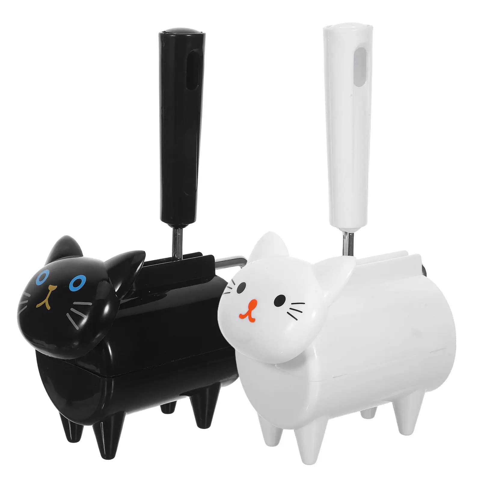 2Pcs Pet Hair Sticky Roller Cute Cartoon Design Portable Lint Remover for Clothes Furniture Mini Pet Hair Remover Tool
