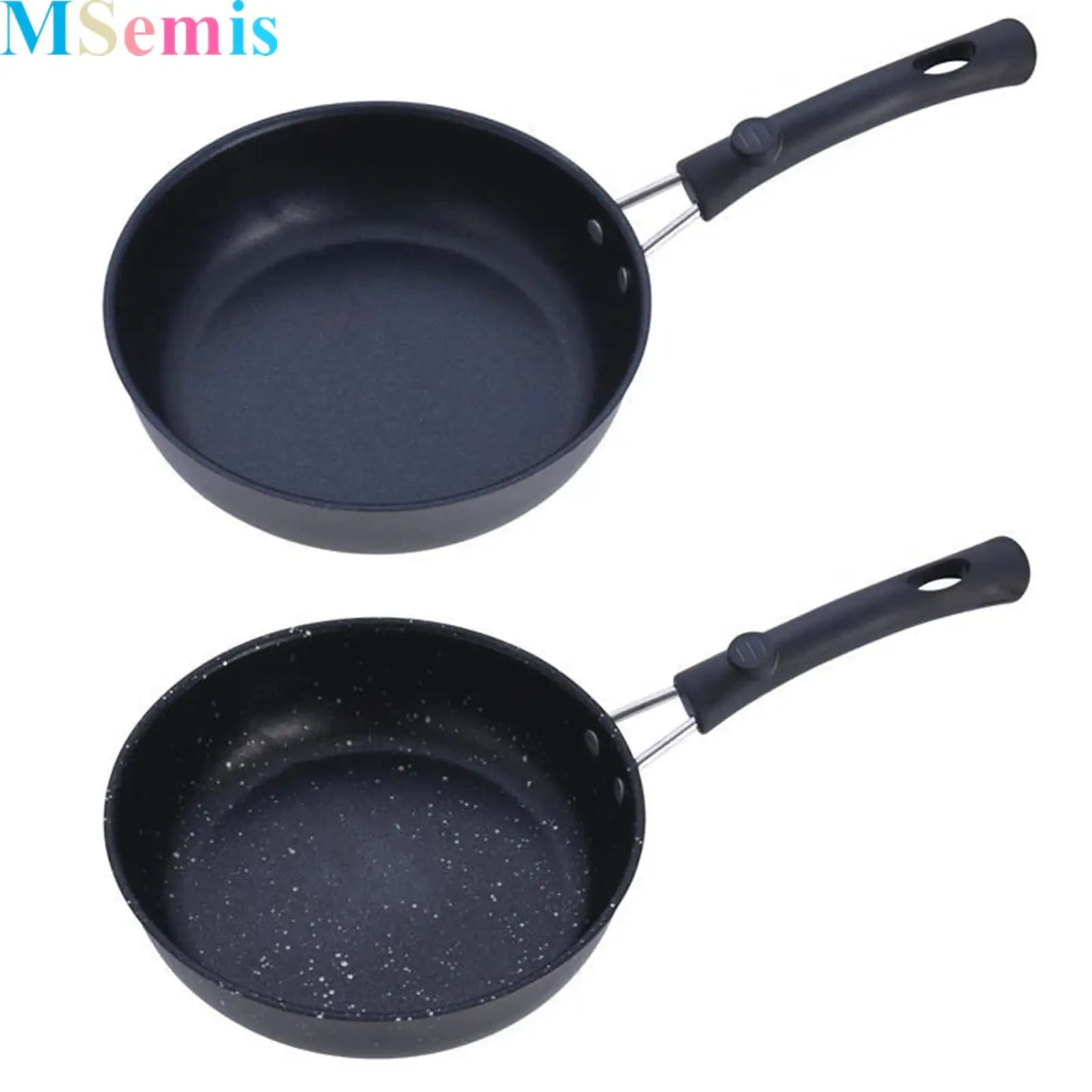 Padella antiaderente a fondo piatto per uso domestico, facile da pulire, per pancake, bistecche e uova, per uso in cucina