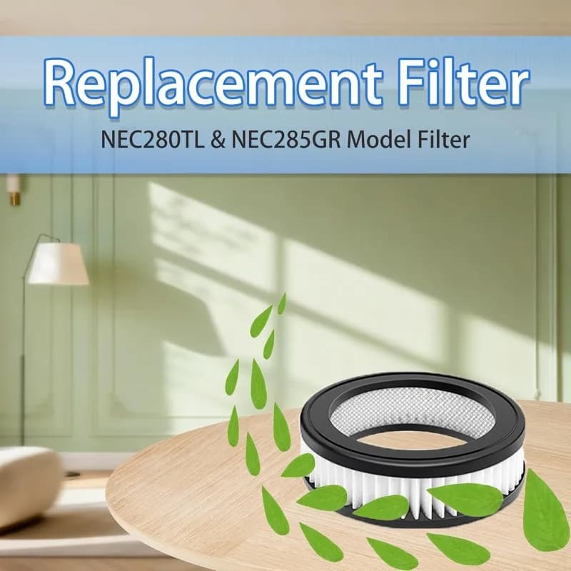 Vacuum Cleaner Accessory Replacement HEPA Filters- Front And Rear Filters For Eureka NEC280TL/NEC285GR Models