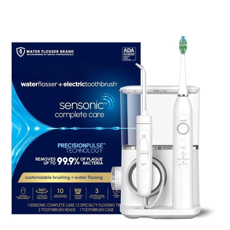 Sensonic Complete Care Water Flosser and set electric rechargeable brush for cleaning teeth and wire, CC-04