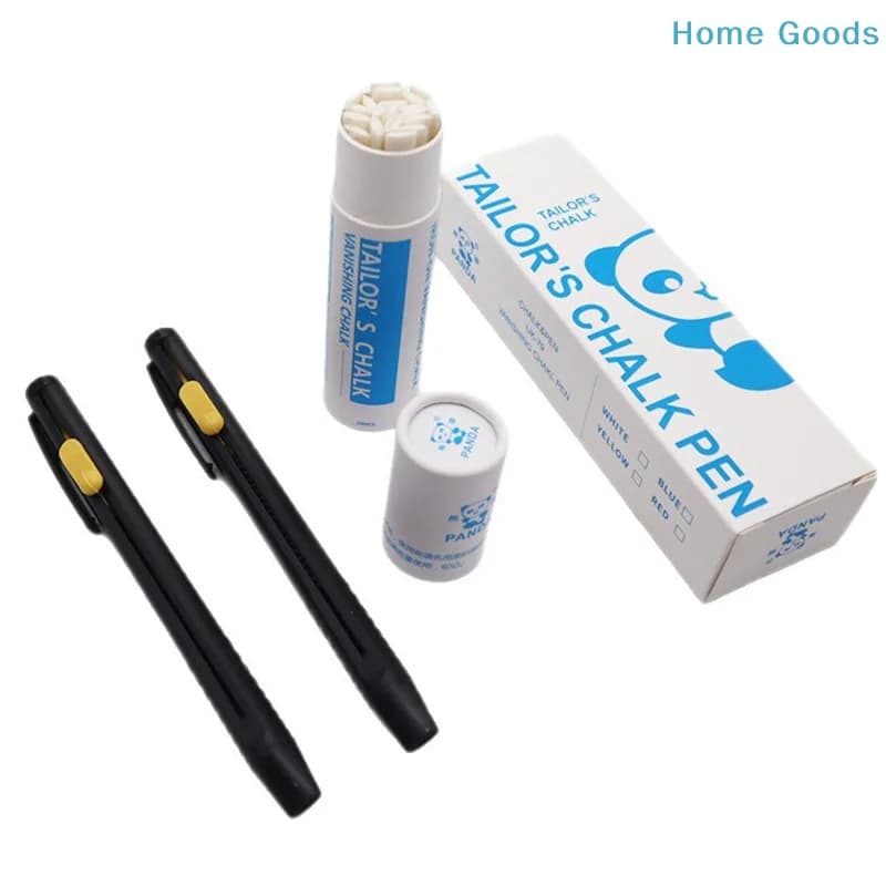 2 Pens+20 Premium Refills Chalk Pencil Patchwork Disappearing Fabric Marker Pens For DIY Craft Sewing Marking Chalk Sewing