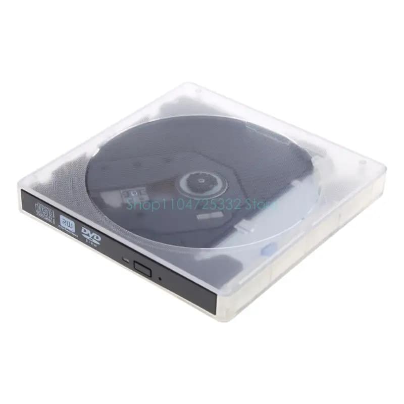 Lettore DVD HDD ODD esterno trasparente Unità ottica USB Tipo C Laptop ROM per laptop PC desktop Laptop Tablet Promozione DVD