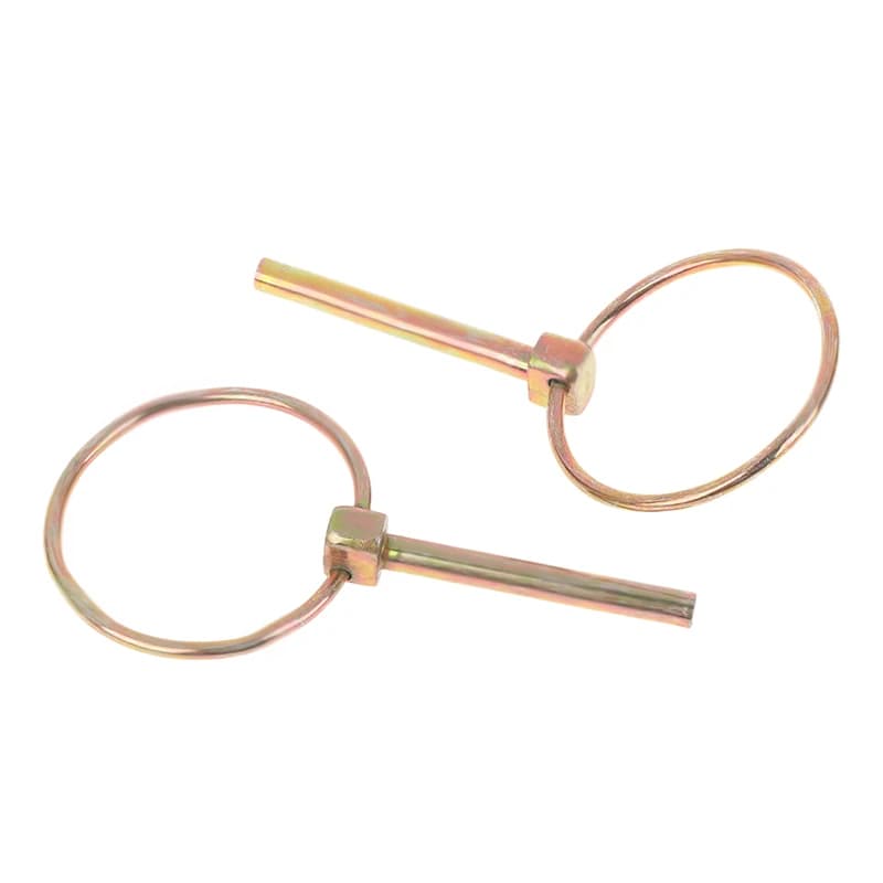 10/20/30 Pezzi Ganci di Fissaggio in Acciaio 6*50MM Resistenti per Rimorchi, Trattori, Biciclette, Passeggini, Anelli di Fissaggio per Carico per Fattoria, Prato, Giardino, Camion