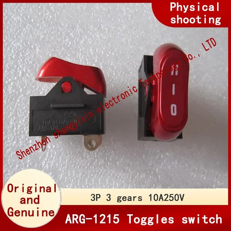 Interruttore del ventilatore dell'asciugacapelli elettrico originale 3 pin 3 interruttore di alimentazione fredda e calda a levetta ad alta potenza 10A250V