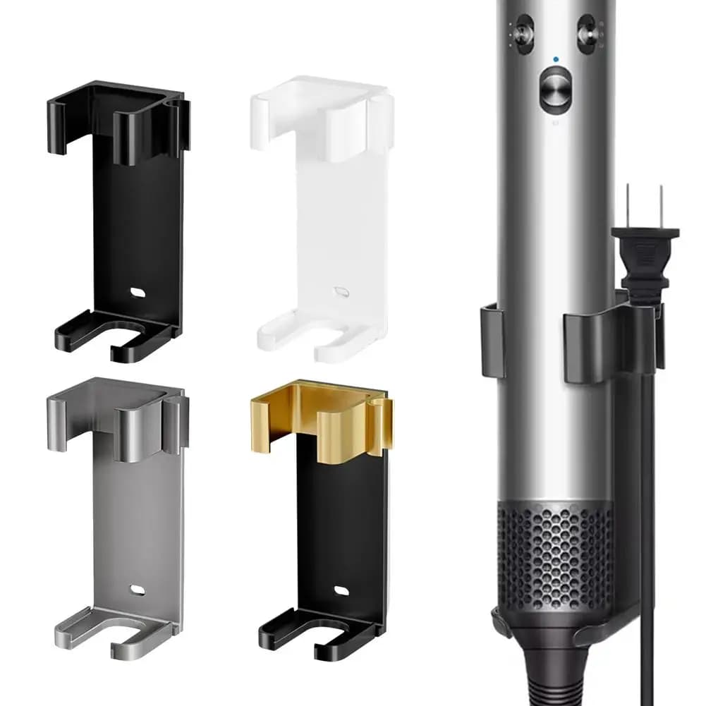Wall Mounting Support for Dyson Airwrap Styler Iron Curler Aluminum Organizer Storage Rack Suitable for various curly hair sticks